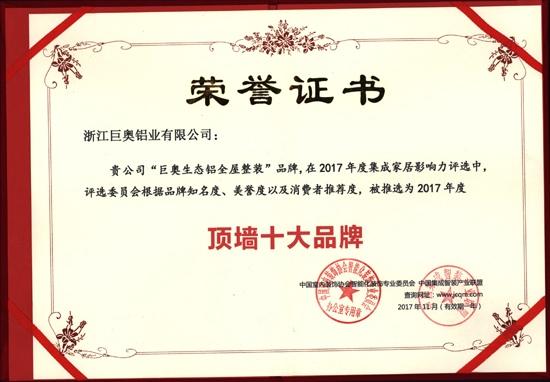 品牌榮譽|不斷突破自我 巨奧連獲兩個十大品牌殊榮 品牌榮譽|不斷突破自我 巨奧連獲兩個十大品牌殊榮